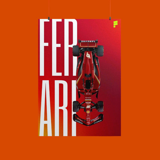 Ferrari F1 Metal Poster