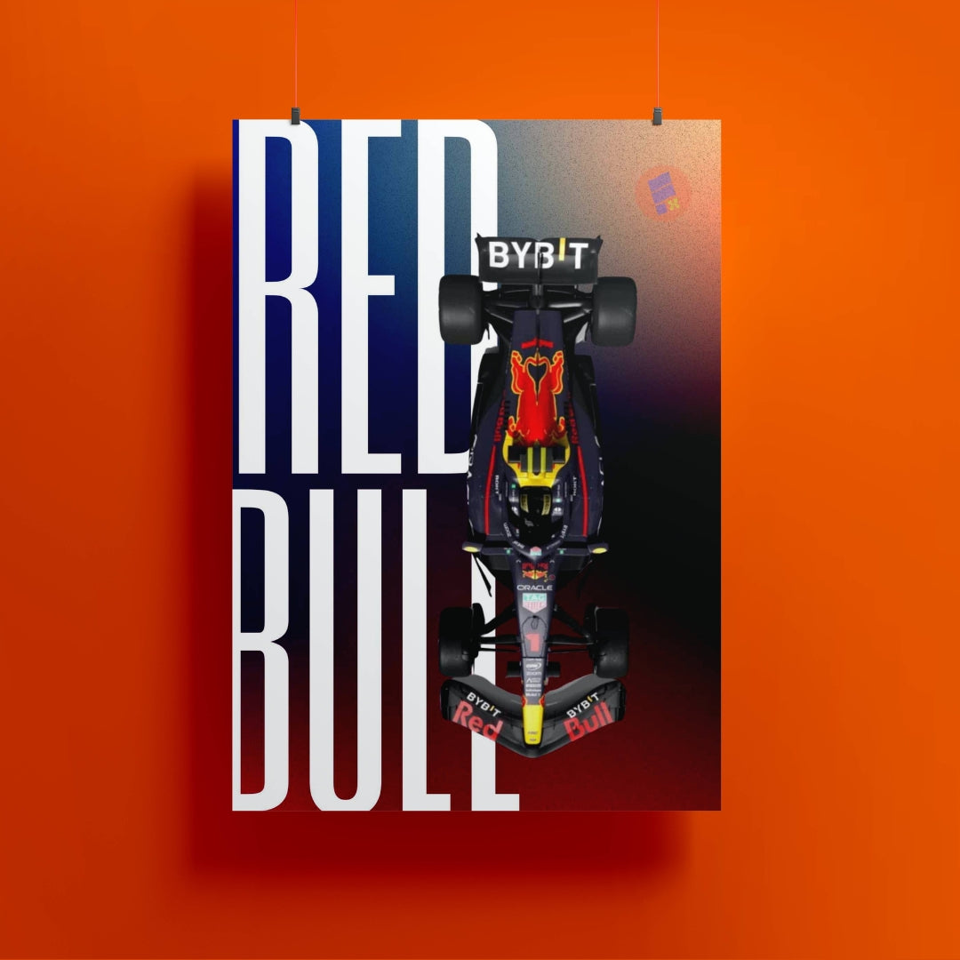 Red Bull Racing F1 Metal Poster